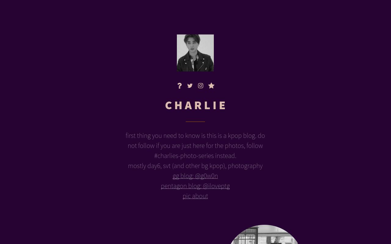 Carrd profile picture for @charcoal